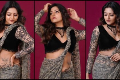 Ashika Ashokan's glamorous look in a saree